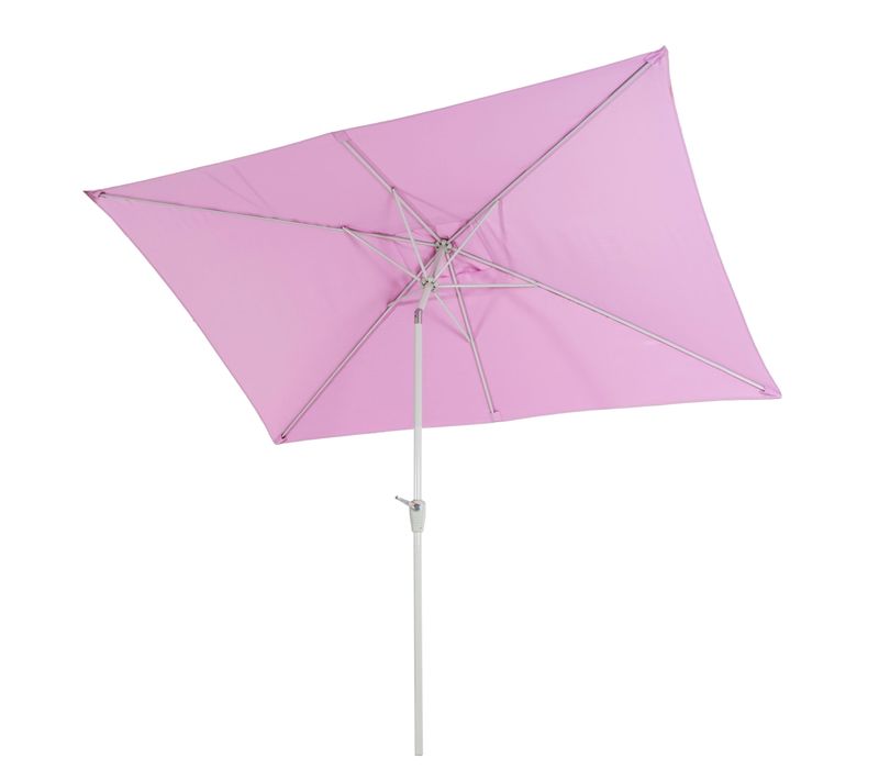 Parasol N23 2x3m Rectangulaire Inclinable Polyester Aluminium 4,5kg Lilas