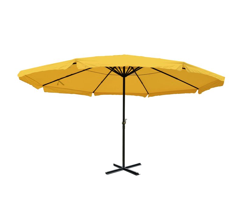 Parasol Meran Pro D. 5m Polyester/alu 28kg Jaune Sans Support