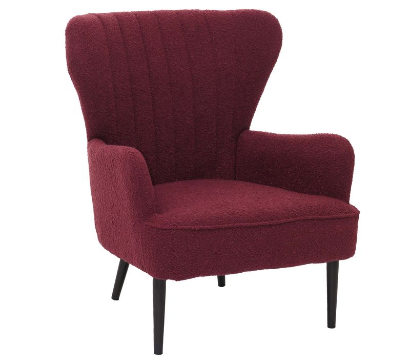 Lounge-sessel Hwc-k37 Bouclé (600g/m²) - Bordeaux
