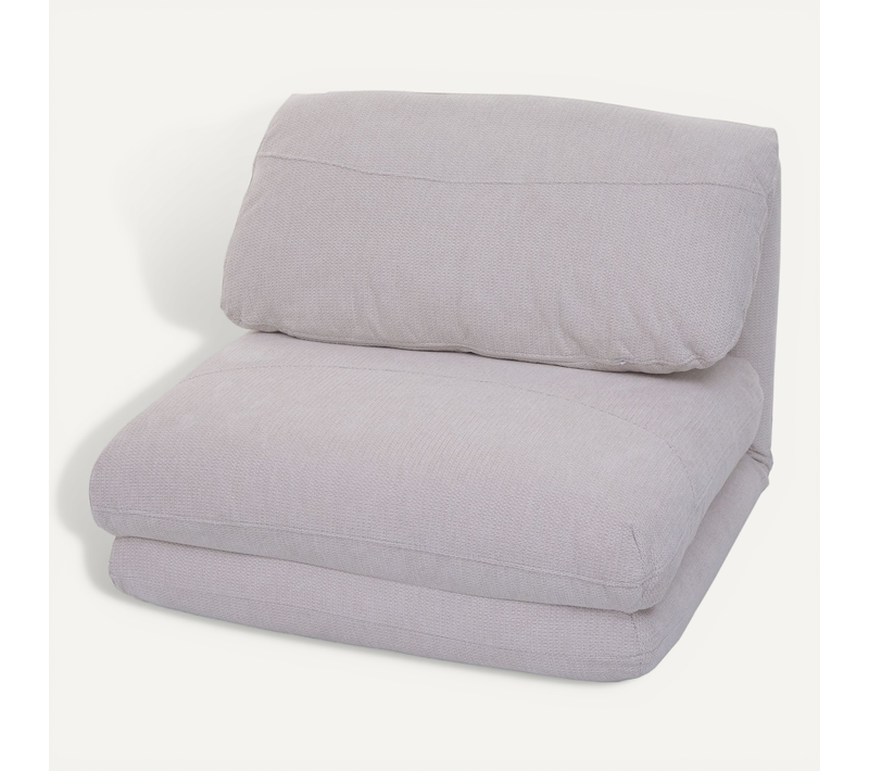 Fauteuil-lit Hwc-e68 Tissu/textile Beige