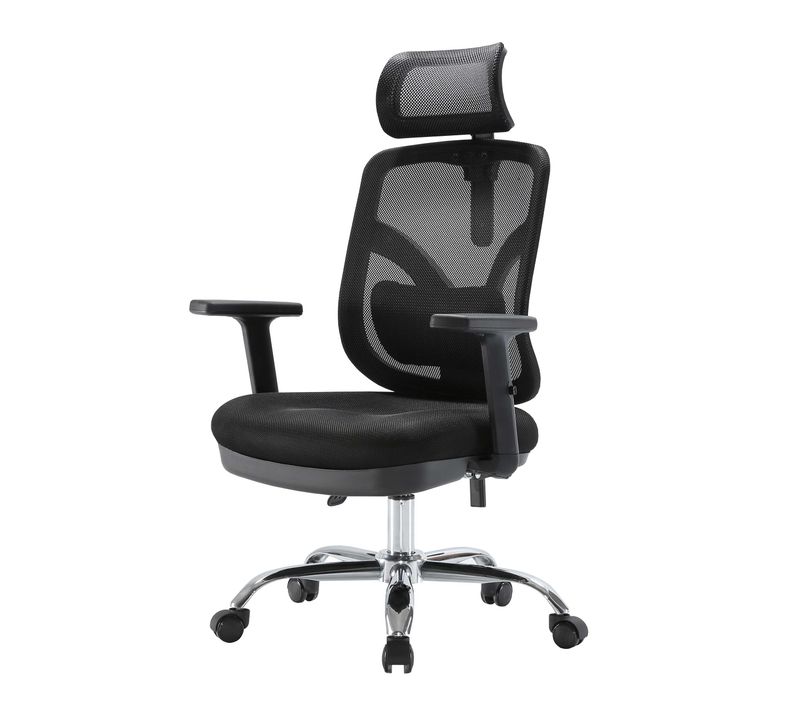Chaise De Bureau Hwc-j92 Ergonomique Noir