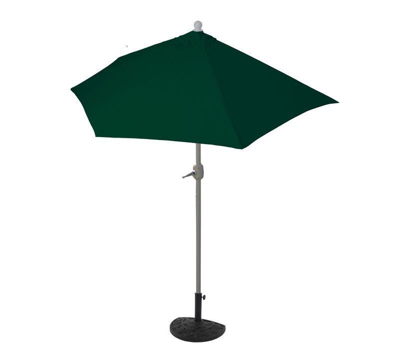 Parasol Semi-circulaire Parla Uv 50+ Polyester/alu 3kg 70cm Vert Avec Support