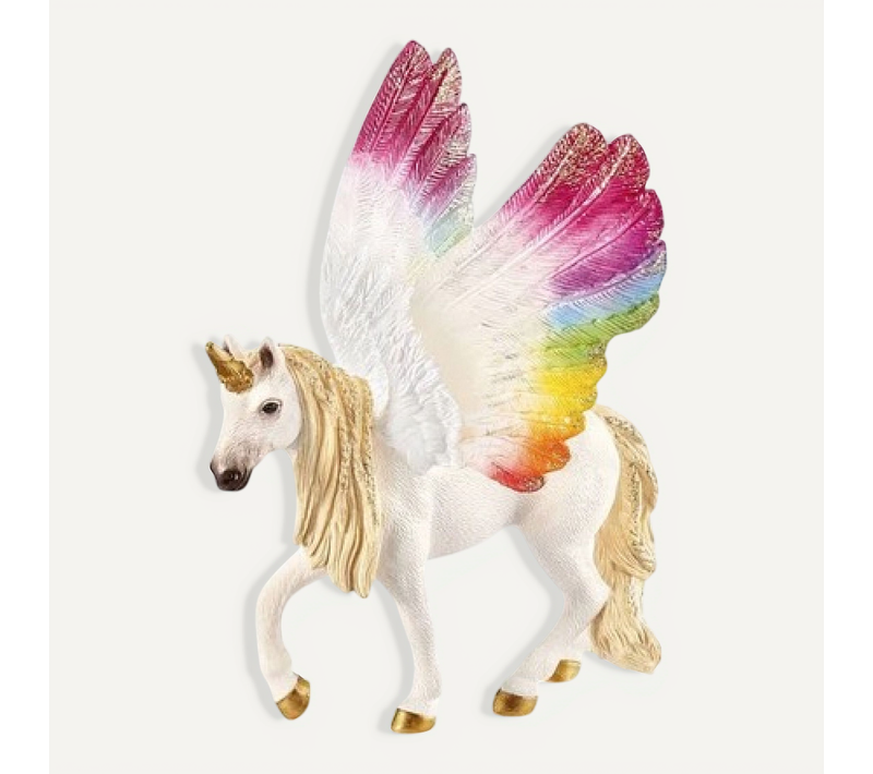 Licorne Ailée Arc-en-ciel - Créature Magique Éblouissante