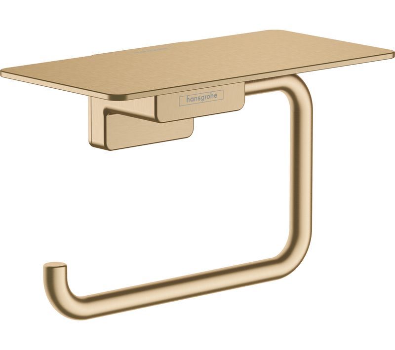 Porte-papier Wc Avec Tablette Bronze Brossé Addstoris