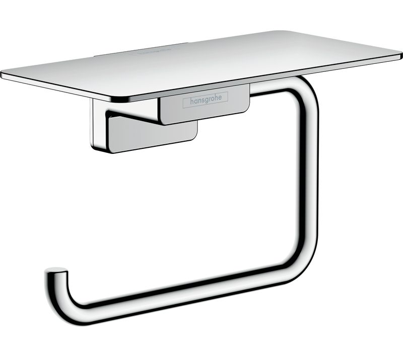 Porte-papier Wc Avec Tablette Chromé Addstoris