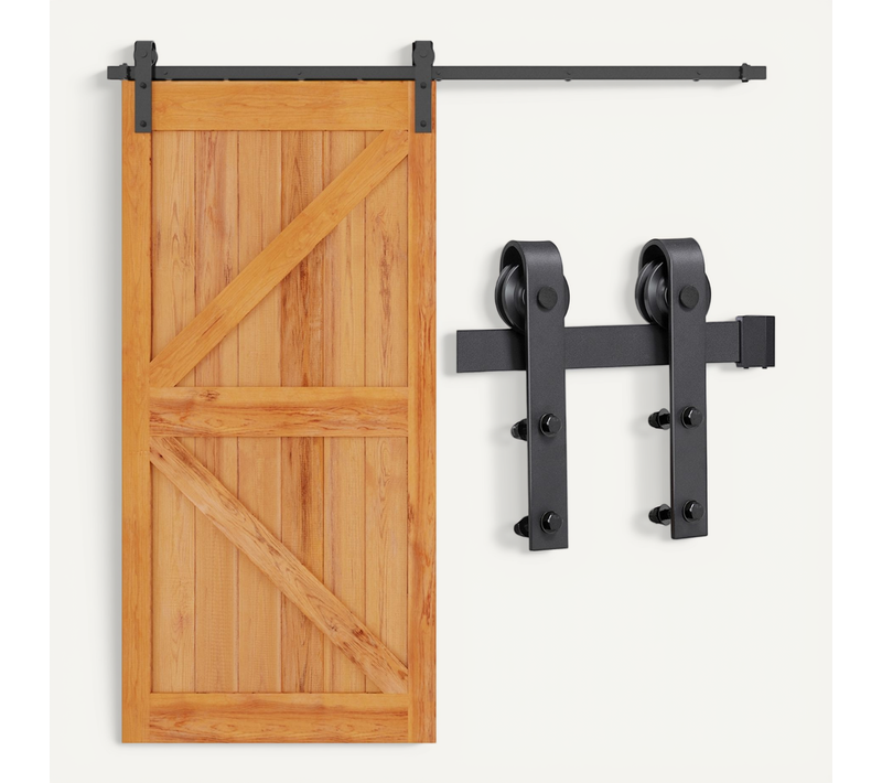 Quincaillerie Kit De Rail Pour Porte Coulissante, Système De Rail Apparent à Simple Ventail