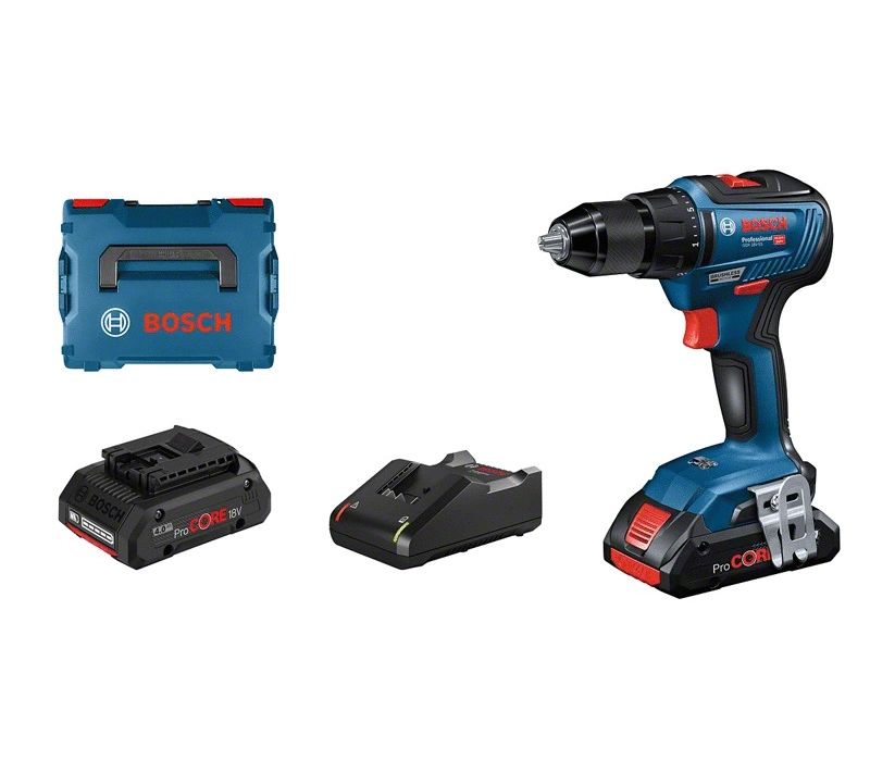 Perceuse-visseuse Professional Gsr 18v-55 + 2 Batteries Procore 4,0ah + L-boxx - 06019h5204