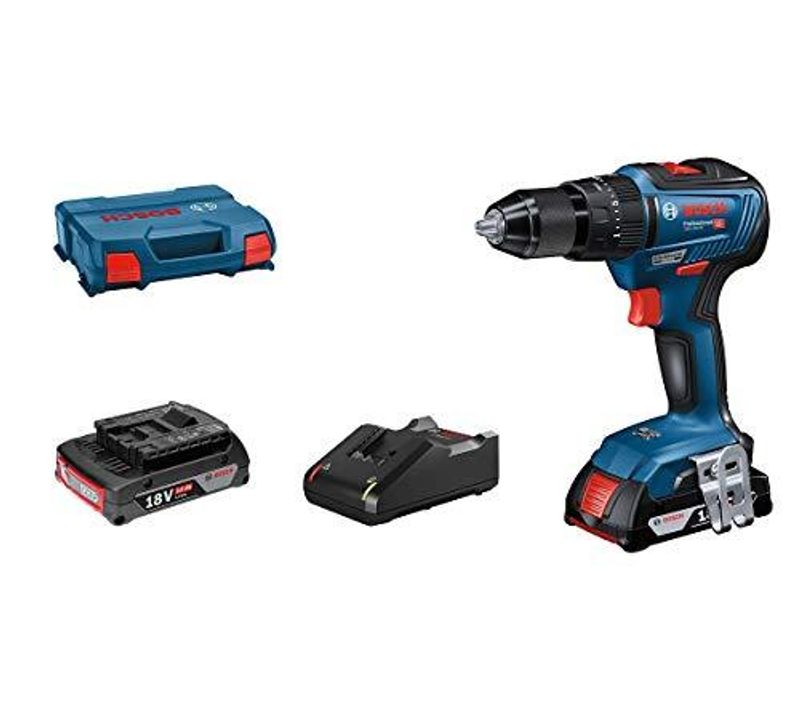 Perceuse-visseuse à Percussion Sans Fil 18 V Brushless, 55 Nm, 2x2,0 Ah, Coffret L-case