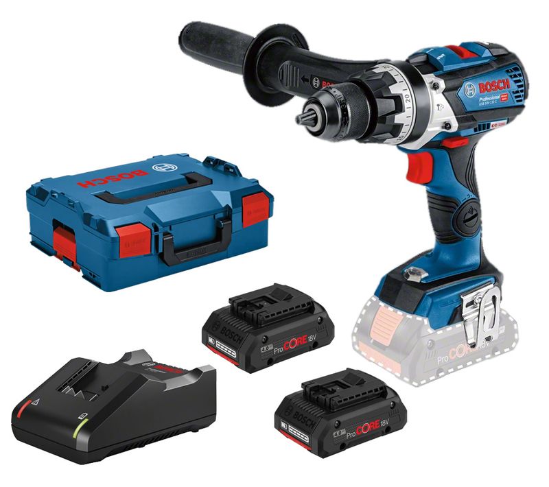 Perceuse-visseuse à Percussion 18v Gsb 18v-110 C + 2 Batteries Procore 4ah + Chargeur - Bosch - 0601