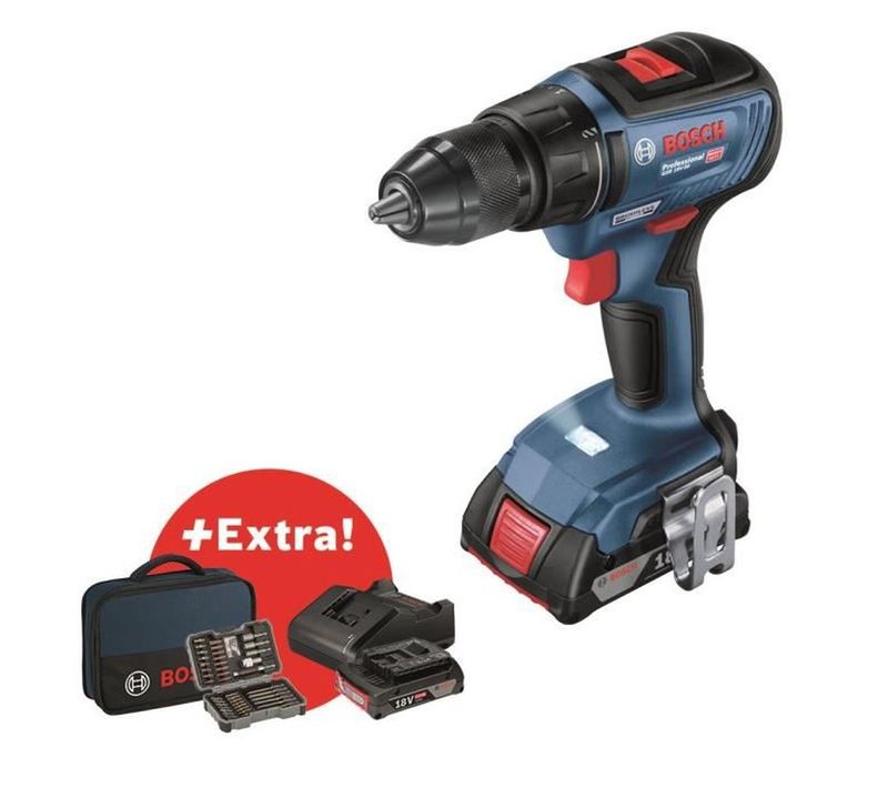 Perceuse-visseuse Sans Fil 18 V Gsr 18v-50 - 55 Nm, 2x2,0ah, 43 Accessoires