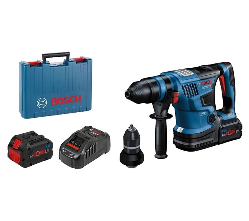 Perforateur 18v Sds Plus Biturbo Gbh 18v-34 Cf 5,8j + 2 Batteries Procore 5,5ah + Chargeur + Coffret