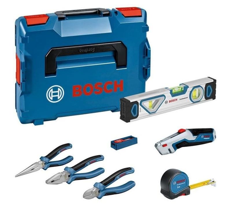 Set 16 Pièces De Pinces Et Outils Avec L-boxx, Mètre 5 M, Niveau 25 Cm