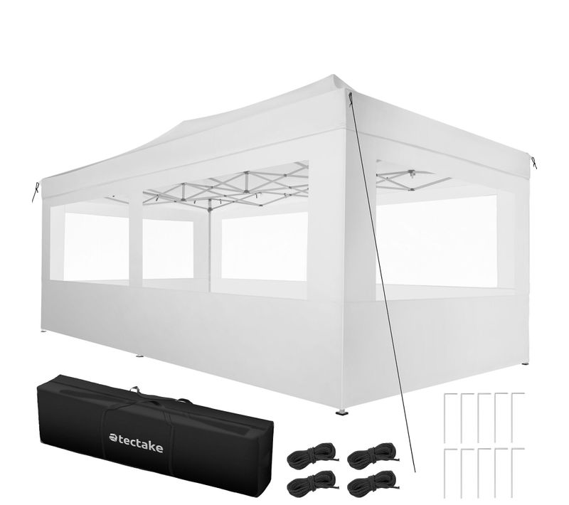 Pavillon De Jardin Avec Cadre En Aluminium Blanc