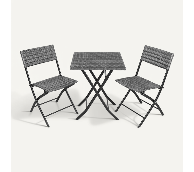 Salon De Jardin Gris 45 X 54.5 X 81 Cm