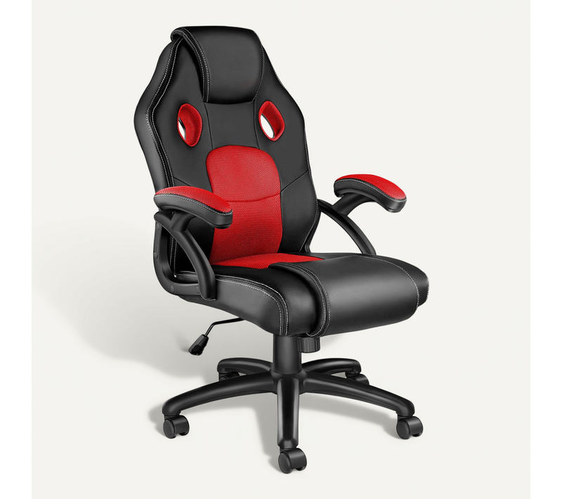 Chaise Gamer Mike Rouge