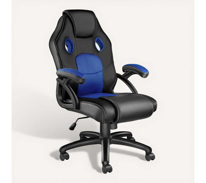 Chaise Gamer Mike Bleu
