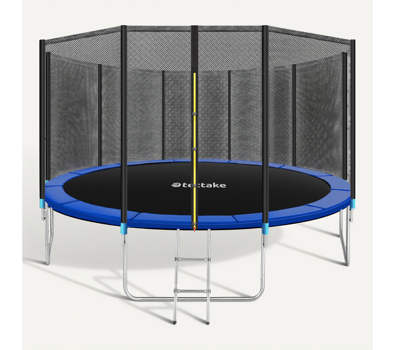 1 Trampoline Modèle B Garfunky En Acier Noir/bleu