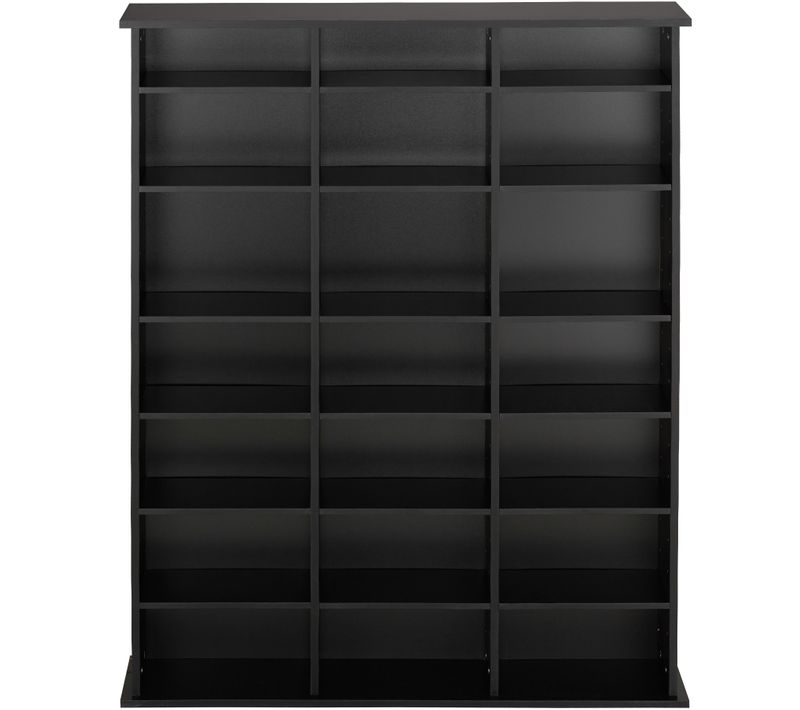 1 étagère Dvd Cd Stevie En Bois Mdf Noir
