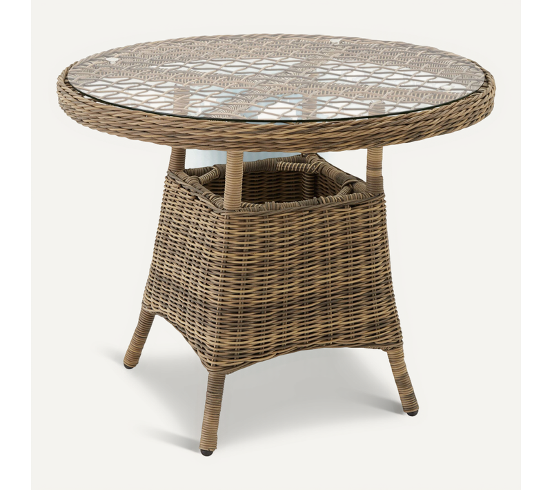 Table De Jardin Ronde Marron