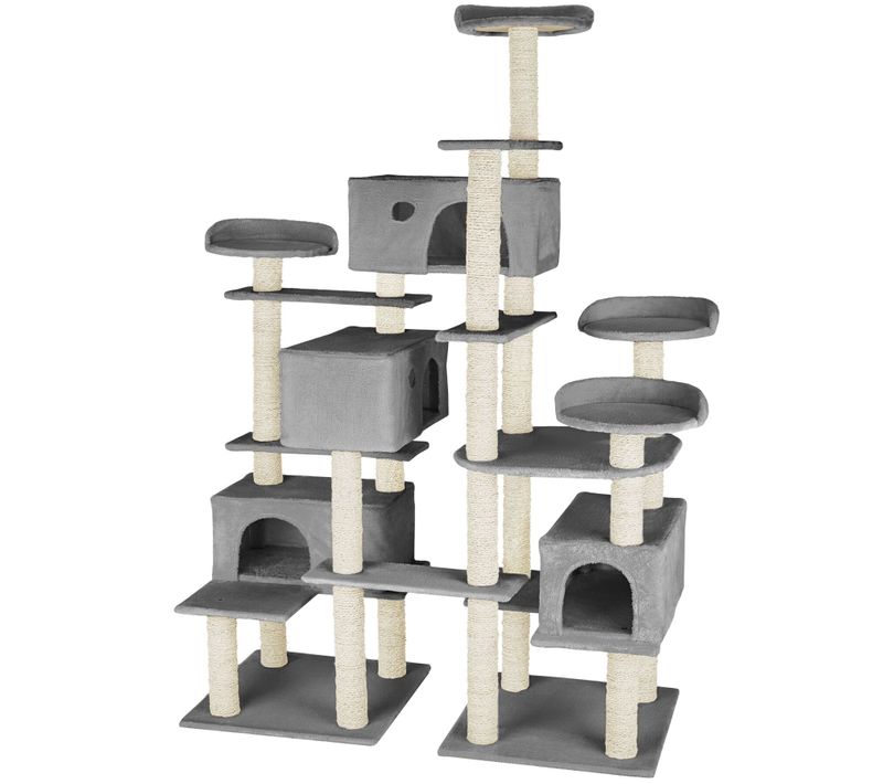 Arbre à Chat Griffoir Escalade 214 Cm Gris