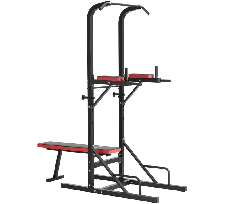 Banc De Musculation Pliable Multifonction Dips Barre De Traction