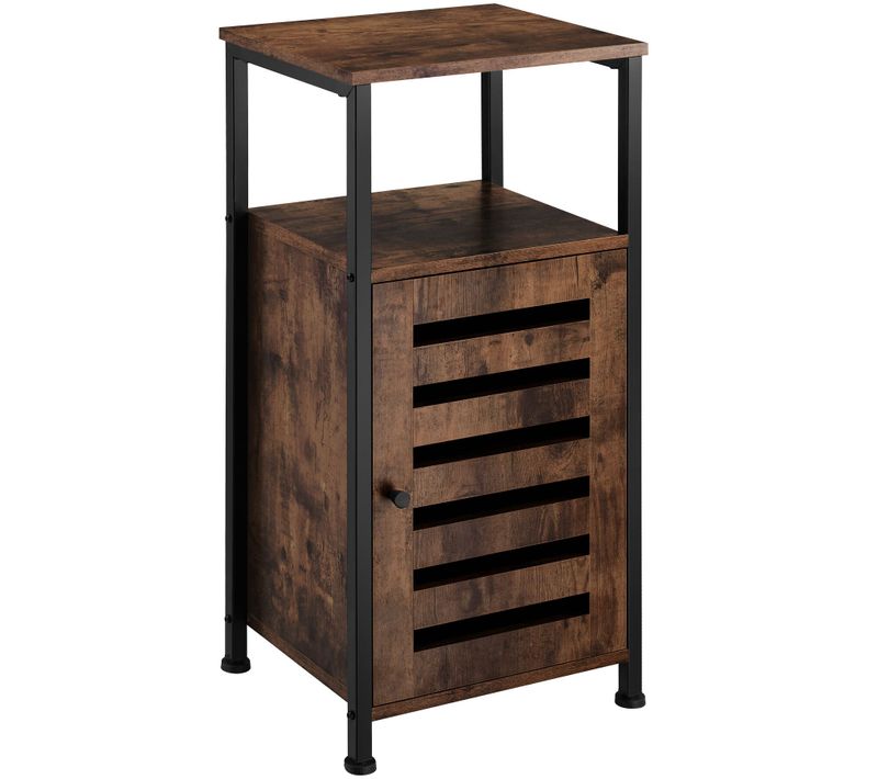 Armoire D'appoint En Panneau De Fibres 38,5x31,5x81 Cm Bois Foncé