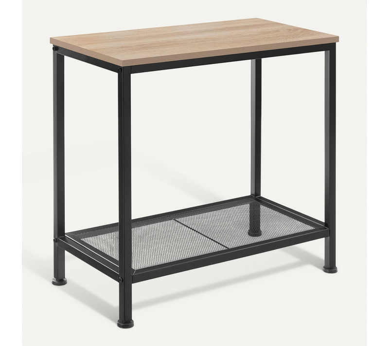 1 Table D'appoint Filton En Bois Mdf Bois Clair Industriel, Chêne Sonoma
