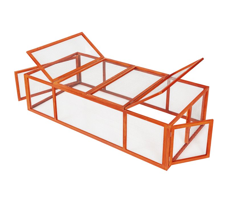 Enclos Pour Rongeurs En Bois 181 X 90 X 48 Cm En Pin De Chine Marron