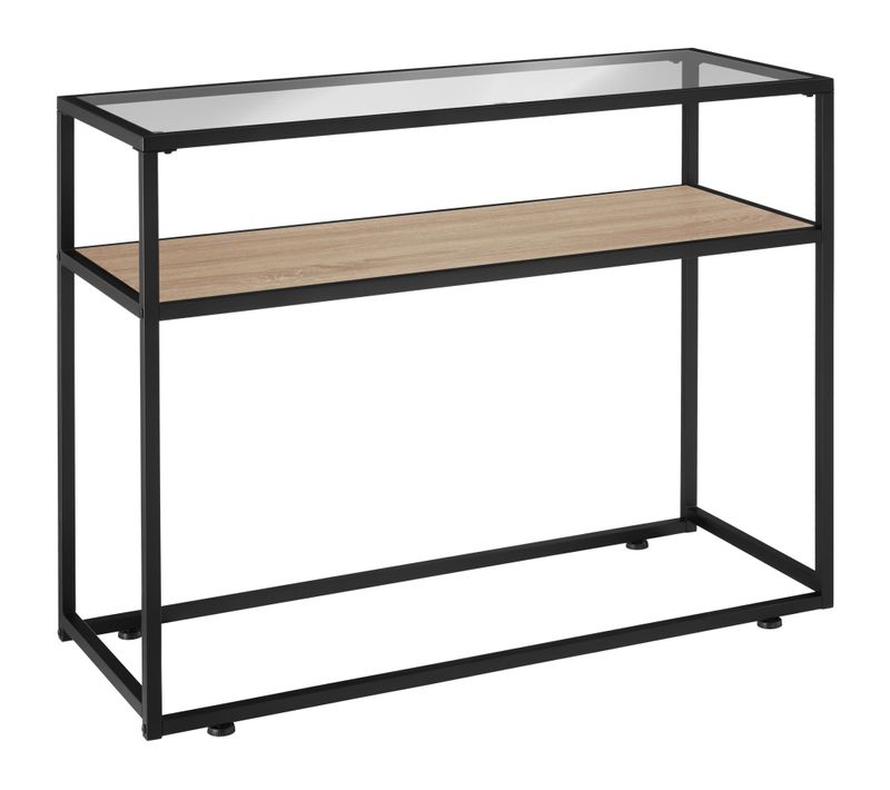 Table Console Style Industriel 100 X 41 X 80,5 Cm Bois Clair