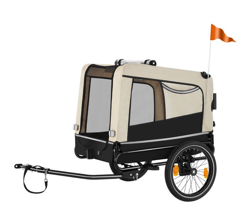 Remorque Vélo Multifonction Pliable Charge Maximale 40kg