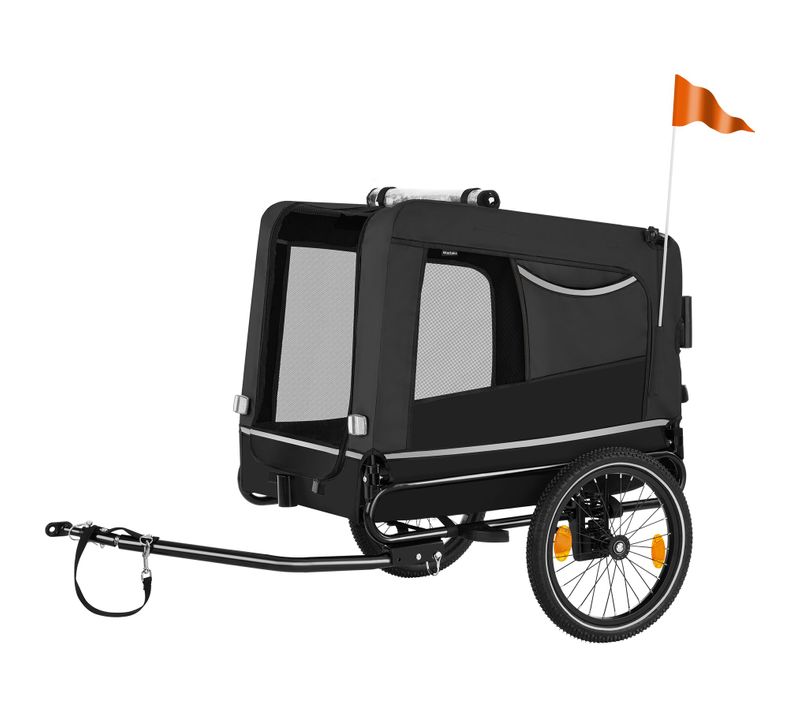 Remorque Vélo Multifonction Pliable Charge Maximale 40kg