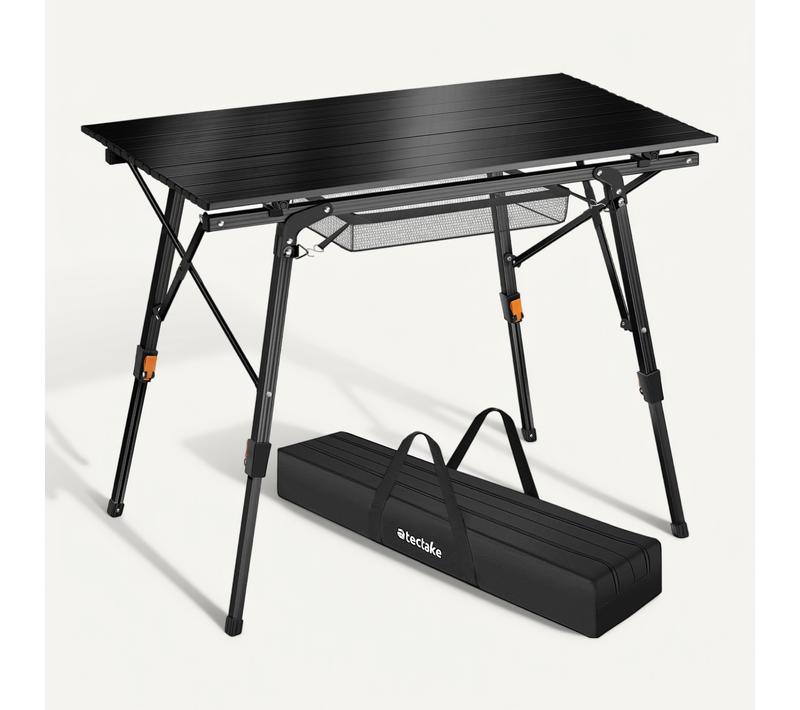 1 Table De Camping En Aluminium Tina En Aluminium Noir