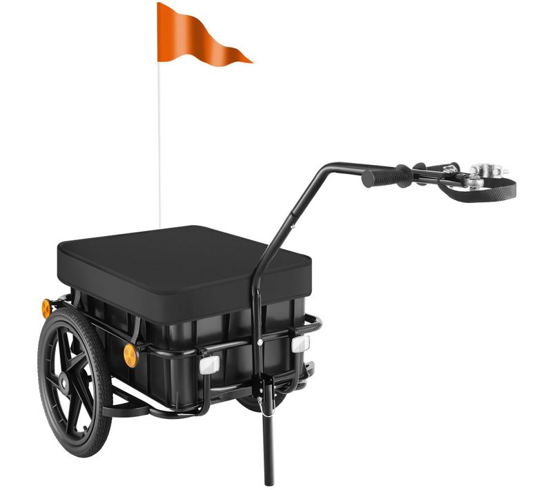 1 Remorque À Vélo Cargoxpress En Polypropylène Noir