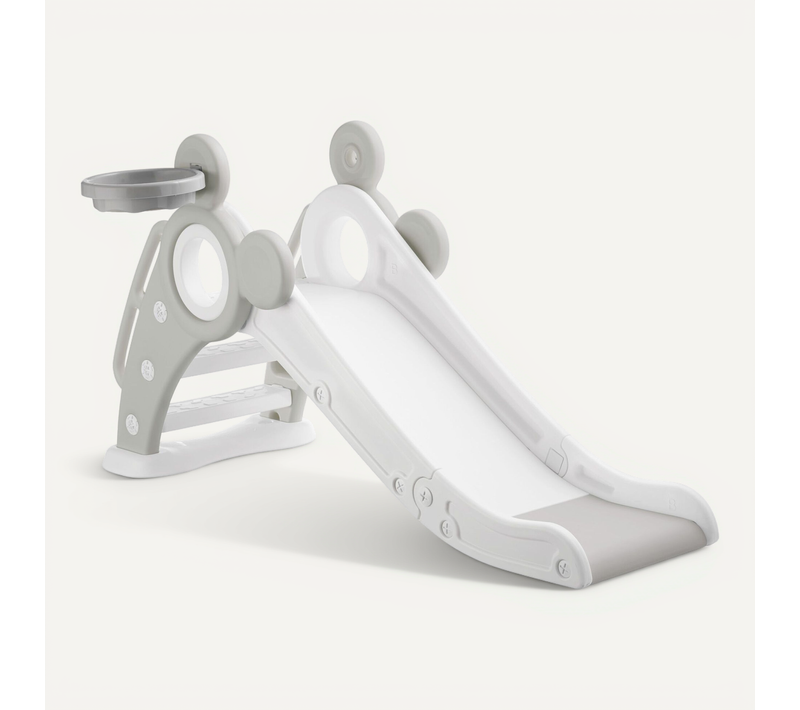 1 Toboggan Pour Enfants Joy En Polyéthylène Gris
