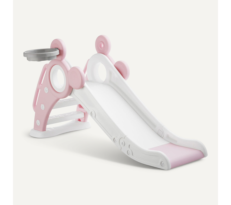1 Toboggan Pour Enfants Joy En Polyéthylène Rose