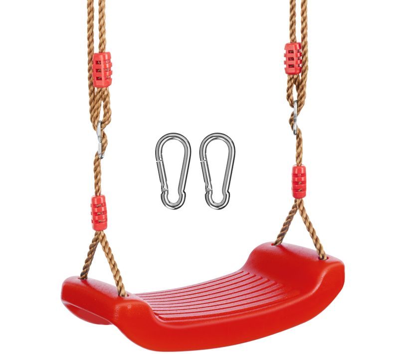 Siège De Balançoire Swifty En Polyéthylène, Acier Rouge