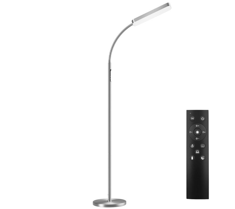 1 Lampadaire Prisma En Acier Argent