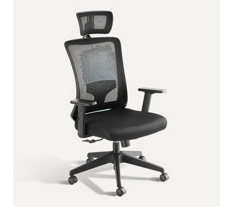 1 Fauteuil De Bureau Phoibe En Polyamide Noir