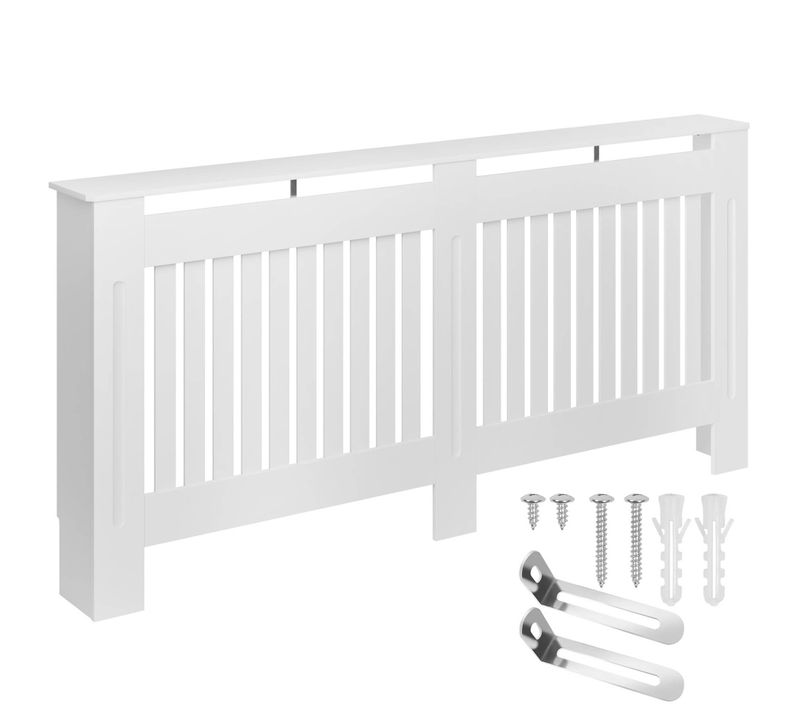 Cache-radiateur Design à Lattes Étagère De Rangement 172,3x19x82cm