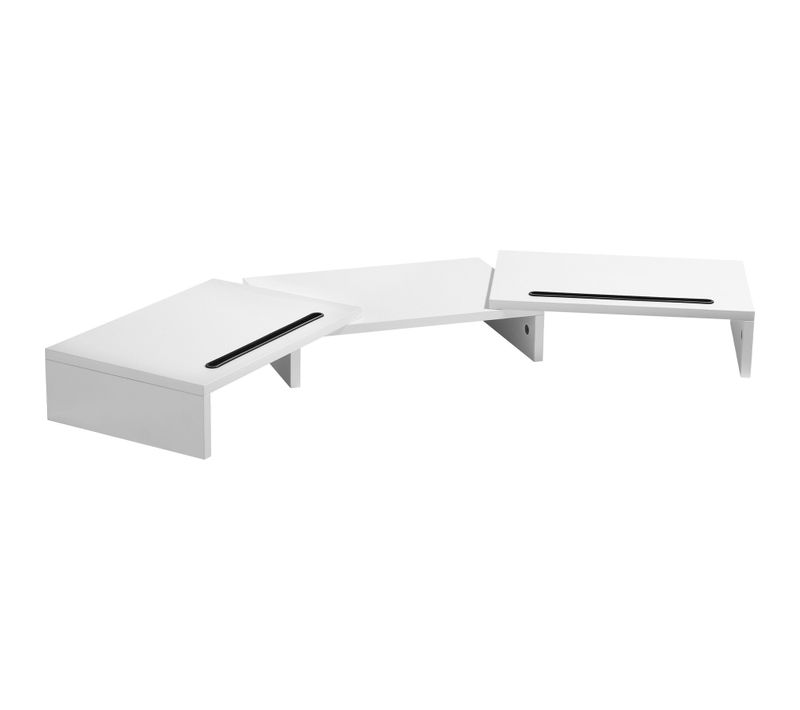 1 Support De Moniteur Bozen En Panneau Aggloméré Blanc
