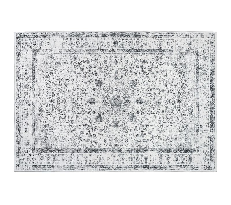 Tapis Design Vintage Avec Motif Oriental à Poils Courts Doux 200x274cm