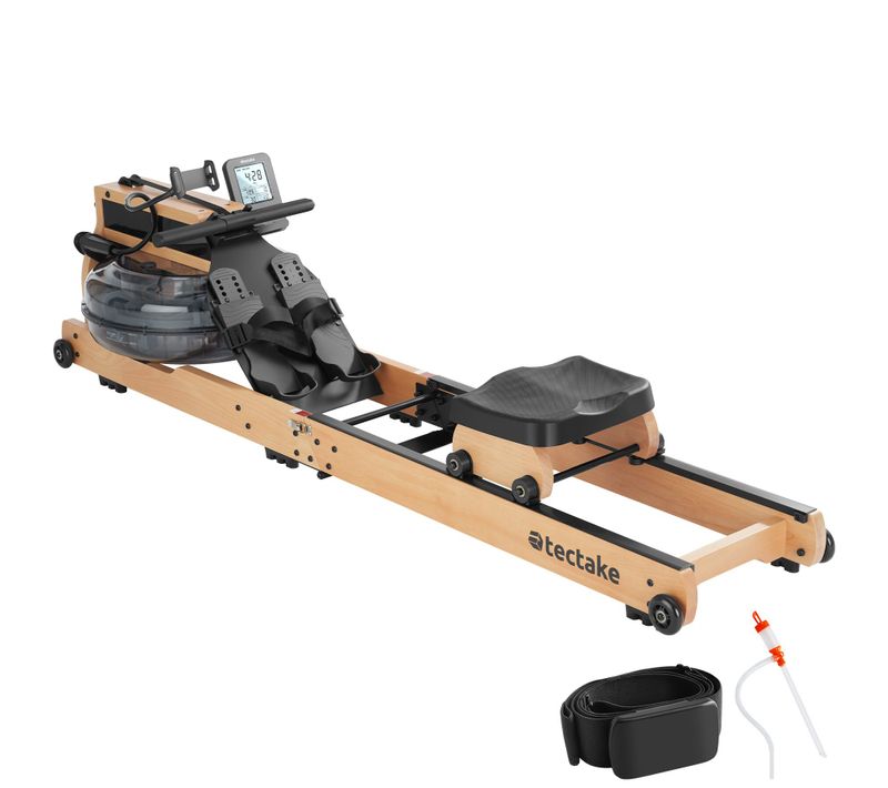 Rameur En Bois Pliable Avec Bluetooth Et 6 Niveaux De Difficulté