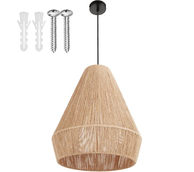 Suspension Au Style Bohème 40w Avec Fibre De Jute Naturelle