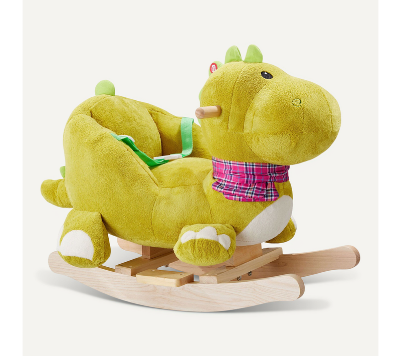 1 Dinosaure À Bascule En Polyester Vert