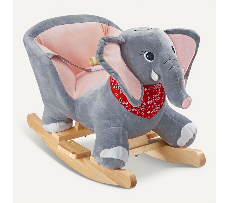 1 éléphant À Bascule En Mousse Eva Gris