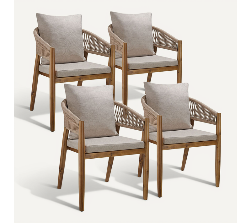 Chaise De Jardin Manacor En Bois Sable