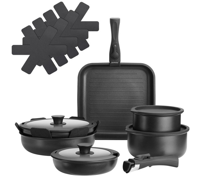 Batterie De Casseroles De 17 Pièces Adaptée à L'induction