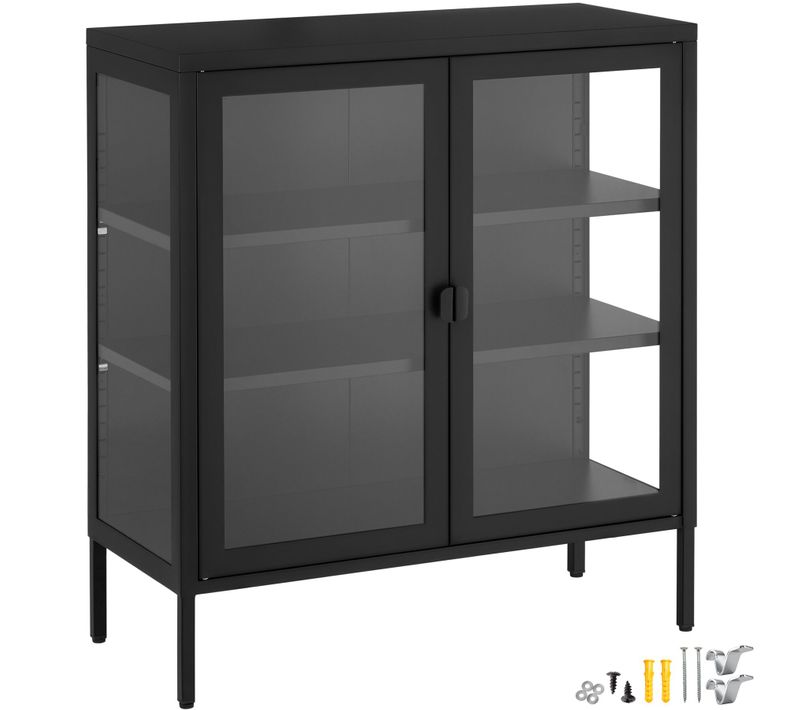 1 Vitrine Métallique Baker En Acier Noir