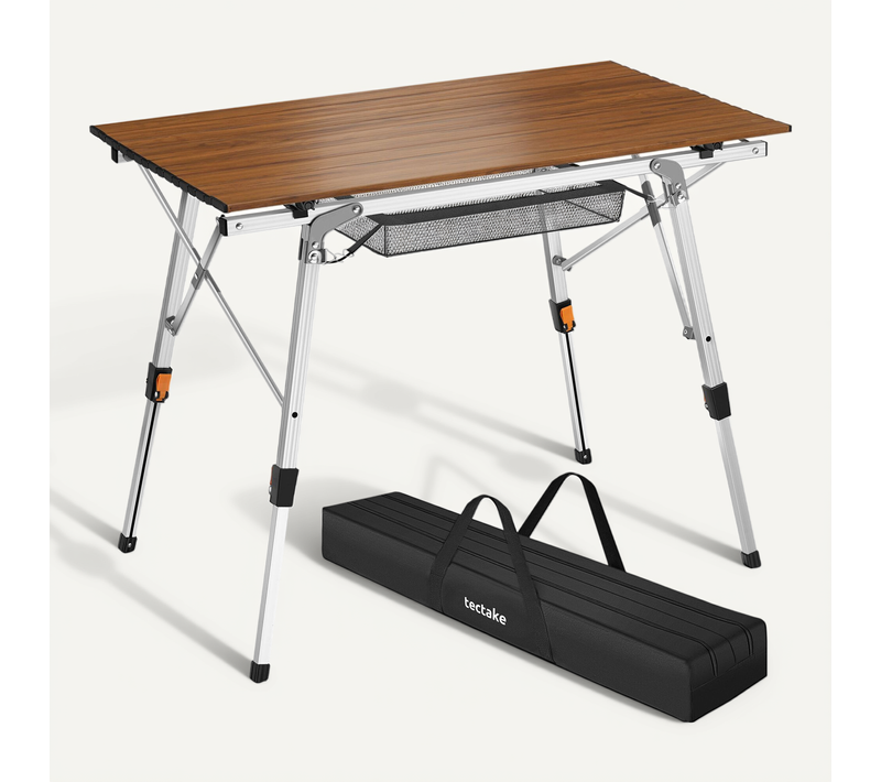 1 Table De Camping En Aluminium Tina En Aluminium Aspect Bois