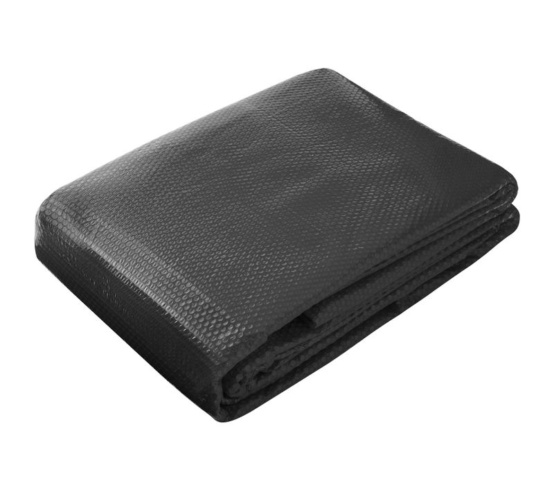 Bâche De Piscine Ronde Film Solaire Auto-flottant Polyéthylène 381 Cm Noir Protection Efficace